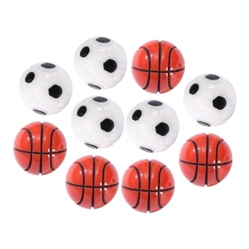 10 Stück Teiliges Dekorationsset mit Fußball und Basketball für Puppenhäuser für Wohnräume Schlafzimmer und Küchen Realistische Miniaturgestaltung für Kreative Landschaften von Toddmomy