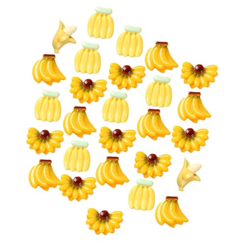 100Stücke Künstliche Bananen Fotografie Requisite Realistische Obstdekoration für Markt Lehrmittel und Requisite Hochsimuliertes Design Langlebig und Farbenfroh von Toddmomy