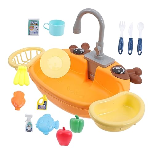 1Satz Küchenspielzeug mit Fließendem Wasser Waschbecken für Kreatives Rollenspiel Sicheres und Umweltfreundliches Design Küchenzubehör für Stundenlangen Wasserspaß 1Satz Küchenspielzeug mit Fließendem Wasser Waschbecken für Kreatives Rollenspiel Sicheres und Umweltfreundliches Design Küchenzubehör für Stundenlangen Wasserspaß von Toddmomy