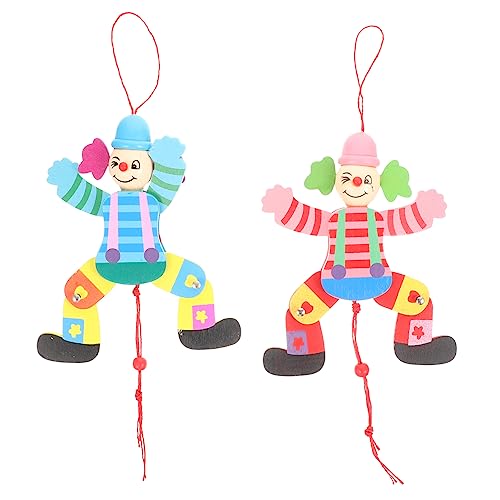 2Stücke Clown Marionette Holz Puppenspielzeug Interaktive Lustige Marionetten mit Leuchtenden Farben Fördert Kreativität und Fingerflexibilität für Eltern Spiele 2Stücke Clown Marionette Holz Puppenspielzeug Interaktive Lustige Marionetten mit Leuchtenden Farben Fördert Kreativität und Fingerflexibilität für Eltern Spiele von Toddmomy
