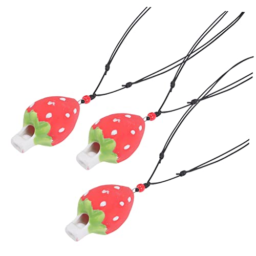 Toddmomy 3Stücke Keramik Erdbeeren Pfeifen Musikspielzeug für für Geburtstage Partys und Feiertage Sicher und Farbenfroh Fördert Kreativität Toddmomy 3Stücke Keramik Erdbeeren Pfeifen Musikspielzeug für für Geburtstage Partys und Feiertage Sicher und Farbenfroh Fördert Kreativität von Toddmomy