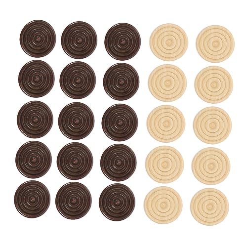 48Stücke Holz Checkers Teiliges Runde Design Spielsteine für Dame Langlebig und Tragbar Pädagogisches für Erwachsene 48Stücke Holz Checkers Teiliges Runde Design Spielsteine für Dame Langlebig und Tragbar Pädagogisches für Erwachsene von Toddmomy