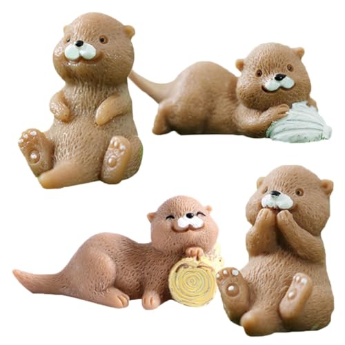 4Stücke Otter Figuren aus Harz für Cake Decoration und Terrarium Deko Ornamente für Mikrolandschaften und DIY Bastelprojekte 4Stücke Otter Figuren aus Harz für Cake Decoration und Terrarium Deko Ornamente für Mikrolandschaften und DIY Bastelprojekte von Toddmomy