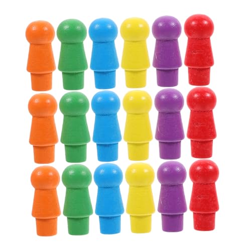 60Stücke Holz Schachfiguren Kognitive Spielzeugstücke Farben für Schachbrettspiele für Erwachsene Langlebig und Vielseitig Einsetzbar 60Stücke Holz Schachfiguren Kognitive Spielzeugstücke Farben für Schachbrettspiele für Erwachsene Langlebig und Vielseitig Einsetzbar von Toddmomy