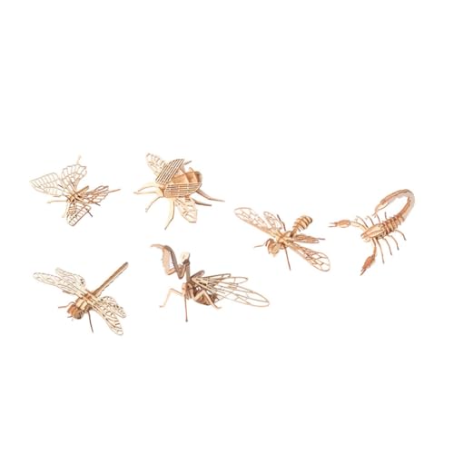 6Stücke Holz Puzzle für Teiliges Insekten Modell DIY Bastelspielzeug Kreativität und Lernen Pädagogisches für Zuhause und Schule 6Stücke Holz Puzzle für Teiliges Insekten Modell DIY Bastelspielzeug Kreativität und Lernen Pädagogisches für Zuhause und Schule von Toddmomy