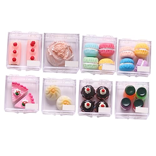 Toddmomy Miniatur Dessertmodelle für Puppenhaus 8 Stück Künstliche Kuchen Brot Dekoration für Miniatur Spiele Küchenszenen von Toddmomy