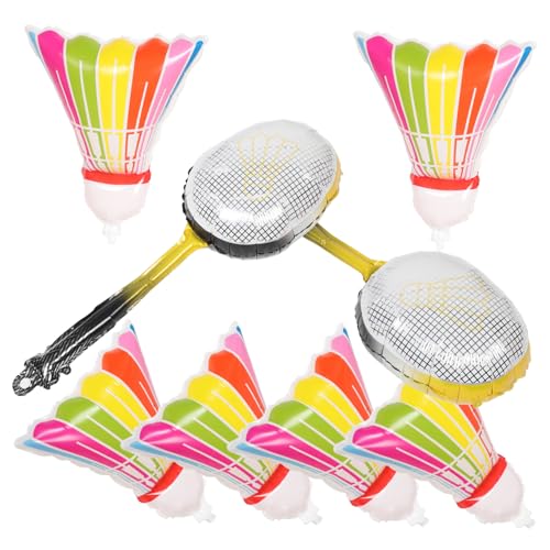 8Stücke Aufblasbare Badminton Ballons aus Aluminiumfolie für Partydekorationen Sportliches Thema für Geburtstagsfeiern Einfach Aufzuhängen und Langlebig mit Bunten 8Stücke Aufblasbare Badminton Ballons aus Aluminiumfolie für Partydekorationen Sportliches Thema für Geburtstagsfeiern Einfach Aufzuhängen und Langlebig mit Bunten von Toddmomy