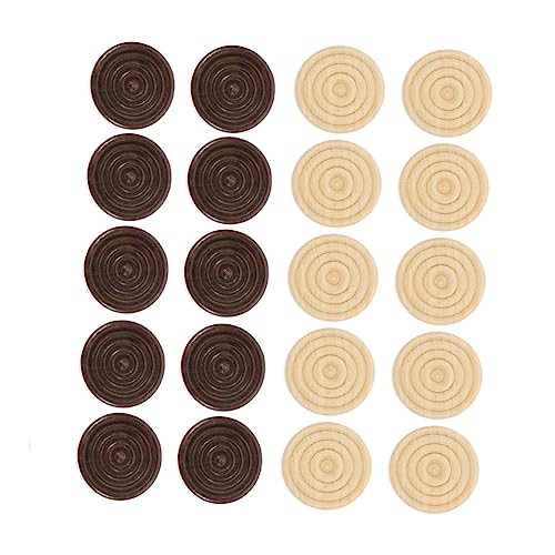96Stücke Teiliges aus Holz für Schach Runde Spielsteine Holzfarbe für Brettspiele Pädagogische Zwecke und Reisen 96Stücke Teiliges aus Holz für Schach Runde Spielsteine Holzfarbe für Brettspiele Pädagogische Zwecke und Reisen von Toddmomy