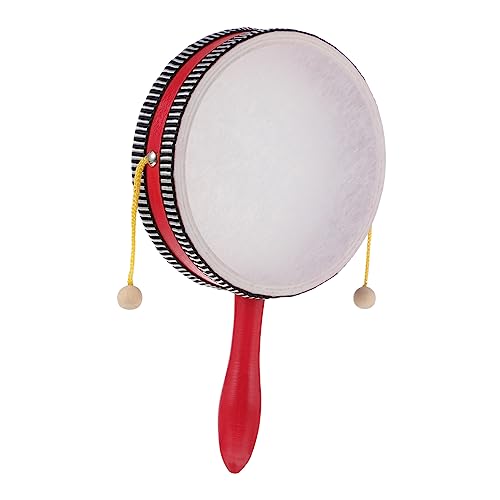 Toddmomy Frühpädagogische Rasseltrommel Tragbares Musikinstrument für Musikalischer Fähigkeiten und Hand Augen Koordination von Toddmomy