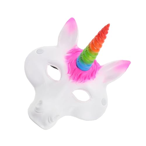 Halloween Einhornmaske PU Tiermaske für Erwachsene und Lustige Kostüm Maske für Mottopartys und Maskeraden Auffällige Farben Leicht und Bequem Halloween Einhornmaske PU Tiermaske für Erwachsene und Lustige Kostüm Maske für Mottopartys und Maskeraden Auffällige Farben Leicht und Bequem von Toddmomy
