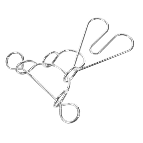 Pädagogisches Metall Puzzle Ring Lustiges Herzform Entsperr Rätsel für Erwachsene Einfach zu Bedienen Langlebig und Tragbar für Gehirntraining und Unterhaltung von Toddmomy