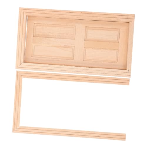 Puppenhaustür Modell Holztür für Puppenhaus Dekoration DIY Zubehör für Realistische Lebensszenen für Küchen und Schlafzimmer von Toddmomy