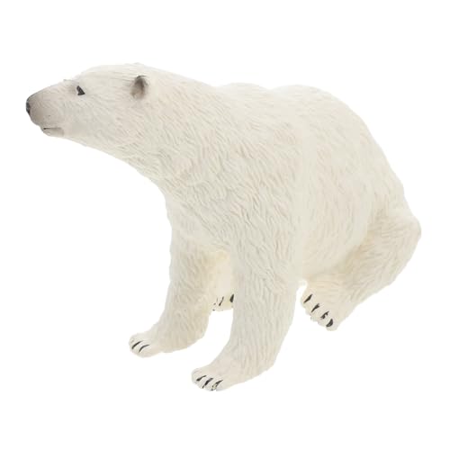 Toddmomy Eisbär Figur Spielzeug Realistische Bärenmodell Deko Tiermodell für Kinder Wildtierfigur für Lernspielzeug Dekorative Bärendekoration von Toddmomy
