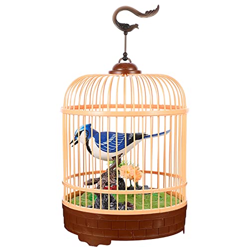Singen Zwitschern Vogel in Einem Käfig Moving Schnabel Und Sound Aktiviert Und Batterie Betrieben Sittich auf Einem Farben Können Variieren Große Schreibtisch Und Singen Zwitschern Vogel in Einem Käfig Moving Schnabel Und Sound Aktiviert Und Batterie Betrieben Sittich auf Einem Farben Können Variieren Große Schreibtisch Und von Toddmomy