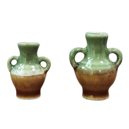 Toddmomy 1 Keramikvase Modell Miniatur Heimdekoration Accessoire Mini Keramikvase Miniatur Szenendekorationen Miniatur Accessoire Miniatur Puppenhausvase Kleine Vase von Toddmomy