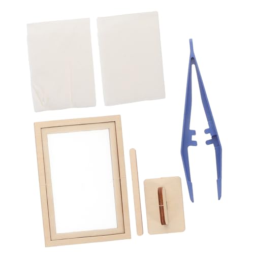 Toddmomy 1 Sätze DIY Papierrahmen Set für Vintage Papierherstellung Techniken für Kindergarten und Heimprojekte Lehrreiche Bastelaktivitäten Umfassendes Set für Kreative Experimente von Toddmomy