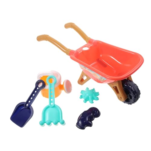 Toddmomy 1 Satz 6 Stück Strandwagenspielzeug für den Strand Strandspielzeug Kinderspielzeug Lernspielzeug für Sandspielzeug Plastik Orange Zufällige Farbe von Toddmomy