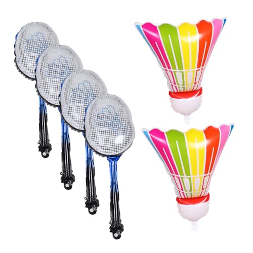 Toddmomy 1 Satz Aufblasbaren Badminton Ballons für Partys Teiliges Set Große Farbige Federbälle Blaue Schläger Leichte Aluminiumfolie für Sport Events und Dekorationen Toddmomy 1 Satz Aufblasbaren Badminton Ballons für Partys Teiliges Set Große Farbige Federbälle Blaue Schläger Leichte Aluminiumfolie für Sport Events und Dekorationen von Toddmomy