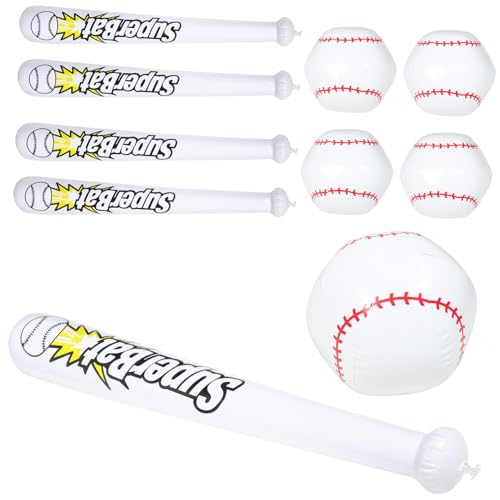 Toddmomy 1 Satz Aufblasbares Baseball für Teiliges mit Ball und Schläger für Strandspiele und Partys für Baseball Themenfeiern und Geburtstagsfeiern Toddmomy 1 Satz Aufblasbares Baseball für Teiliges mit Ball und Schläger für Strandspiele und Partys für Baseball Themenfeiern und Geburtstagsfeiern von Toddmomy