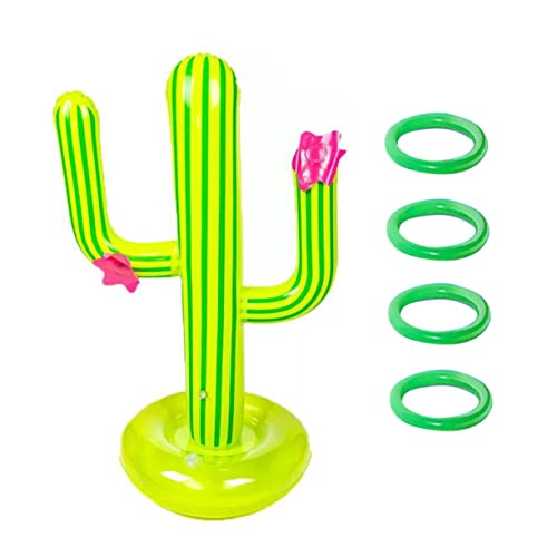 Toddmomy 1 Satz Aufblasbares Schwimmspielzeug Teiliges Cactus Ringwurfspiel für Leicht und Tragbar für Sommeraktivitäten mit Familie und Freunden Toddmomy 1 Satz Aufblasbares Schwimmspielzeug Teiliges Cactus Ringwurfspiel für Leicht und Tragbar für Sommeraktivitäten mit Familie und Freunden von Toddmomy