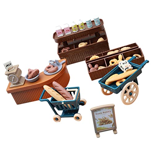 Toddmomy 1 Satz Bäckereisimulationsornamente Puppenstubenbrot Backwaren Winzige Hausbäckerei Miniatur-lebensmitteldekoration Mini-bäckerei-Ornament Minibrot Miniatur-Food-Modell PVC von Toddmomy