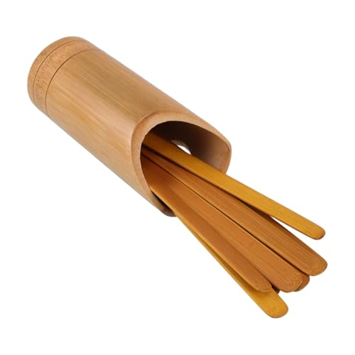 Toddmomy 1 Satz Bambusstock bambusstäbe glücksbringer Kanister für Spiel-Requisiten chinesische Bambusstöcke Zeichenzeichnungskanister Wahrsagestäbchen Weissagungsspielstöcke Light Brown von Toddmomy