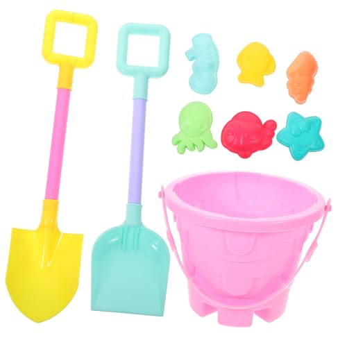 Toddmomy 1 Satz Beach Toy Bucket -Kombination Strandvorräte Sandgrabenwerkzeuge Schaufel Graben im Freien im Freien Strandwerkzeuge für Abs Zufällige Farbe von Toddmomy