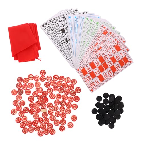 Toddmomy 1 Satz Bingo Spielset für Partys mit Zahlenkarten und Schachfiguren für Gruppenspiele und Familienunterhaltung Fördert Logisches und Hand Augen Koordination Toddmomy 1 Satz Bingo Spielset für Partys mit Zahlenkarten und Schachfiguren für Gruppenspiele und Familienunterhaltung Fördert Logisches und Hand Augen Koordination von Toddmomy