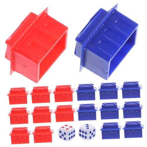 Toddmomy 1 Satz Brettspiel Zubehör Kleine Haus Requisiten Ersatzteile für Rich Man Brettspiel Hochwertige Spielsteine und Accessoires für Mehr Spielspaß von Toddmomy