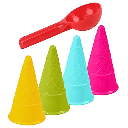 Toddmomy 1 Satz Buntes Sandspielzeug Set für Teiliges Set mit Sandlöffel und Eiscreme Design für Strand Sandkasten und Kreative Spiele zu Hause Fördert Fantasie und Kreativität von Toddmomy