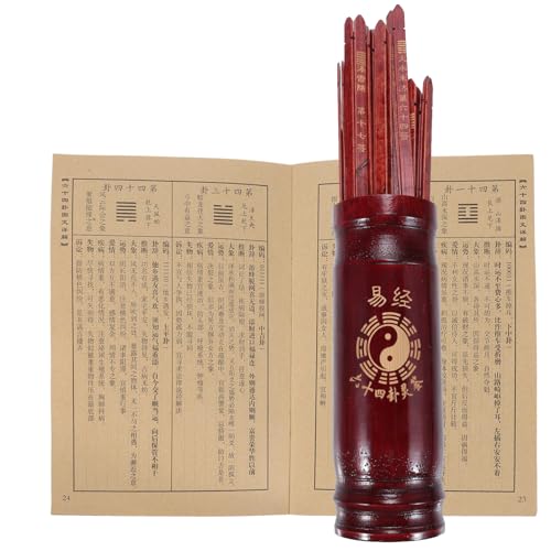 Toddmomy 1 Satz Chinesischer Wahrsage Stäbchen Set mit Eimer und Buch Bambus Stäbchen für Freizeit und Divination für Familienunterhaltung und Besondere Anlässe Toddmomy 1 Satz Chinesischer Wahrsage Stäbchen Set mit Eimer und Buch Bambus Stäbchen für Freizeit und Divination für Familienunterhaltung und Besondere Anlässe von Toddmomy