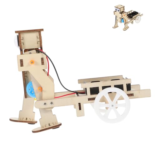 Toddmomy 1 Satz DIY Roboter Bausatz für Wissenschaftsprojekt mit Holzmaterialien für Kreative Experimente und Lernen Fördert Interaktion und Entdeckung von Toddmomy