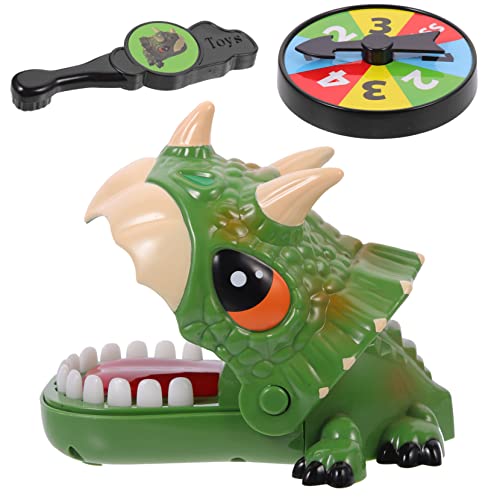 Toddmomy 1 Satz Dinosaurier Biss für Grüner Triceratops Finger für Familienspiele und Partys Interaktives Geschicklichkeitsspiel mit Zufallsmechanismus von Toddmomy