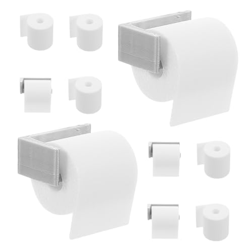 Toddmomy 1 Satz Dollhouse Miniatur Toilettenpapier mit Halter Teiliges für Puppenhaus Dekoration Großer Halter und Papierrollen für Kreative Spielsz Szenarien von Toddmomy