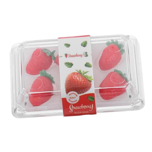 Toddmomy Erdbeer-Dekorationen Miniatur-Lebensmittel Für Puppenhaus 1 Set Mini-erdbeeren Obstladen-Requisite Miniatur-Obst Toddmomy Erdbeer-Dekorationen Miniatur-Lebensmittel Für Puppenhaus 1 Set Mini-erdbeeren Obstladen-Requisite Miniatur-Obst von Toddmomy