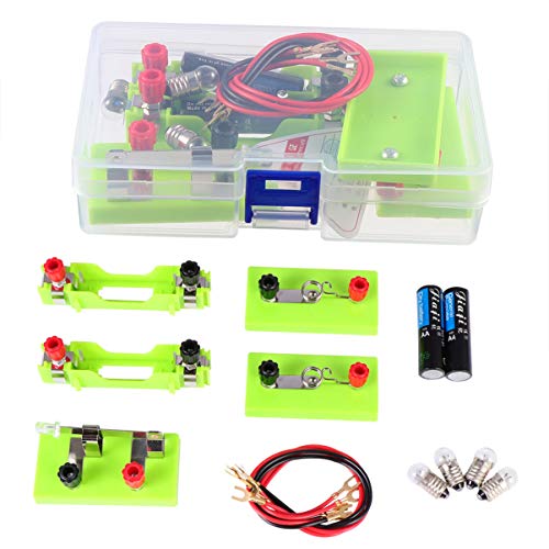 Toddmomy 1 Satz Experimentierkasten für Physik Teiliges mit Elektrischen Schaltungen für Unterricht und Heimexperimente Robustem und Kunststoffzubehör für Schüler und Lehrer Toddmomy 1 Satz Experimentierkasten für Physik Teiliges mit Elektrischen Schaltungen für Unterricht und Heimexperimente Robustem und Kunststoffzubehör für Schüler und Lehrer von Toddmomy