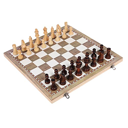 Toddmomy 1 Satz Faltbares Schachspiel Set aus Holz Schachbrett für Erwachsene Tragbar für Reisen und Partys Langlebig Hochwertigem Naturholz Gefertigt Toddmomy 1 Satz Faltbares Schachspiel Set aus Holz Schachbrett für Erwachsene Tragbar für Reisen und Partys Langlebig Hochwertigem Naturholz Gefertigt von Toddmomy