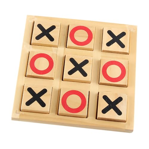 Toddmomy 1 Satz Familien Schachspiel Set Tragbares Holzspielzeug für Interaktives Denkspiel für Reisen und Outdoor Aktivitäten für Lernspiele und Logisches von Toddmomy