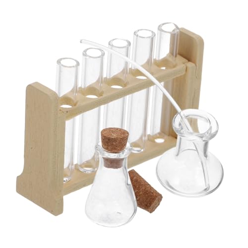 Toddmomy 1 Satz Für Wissenschaftliche Experimente Gestell Mini Prüfen Klein Röhren Mikroröhre Wissenschaft Reagenzglas Wissenschaftslabor Khaki Holz von Toddmomy