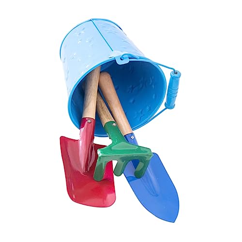 Toddmomy 1 Satz Garten Spielzeugset Teiliges Set mit Eisenbuckets und Schaufel für Gartenarbeit Praktische Gartenwerkzeuge für Junge Mädchen für Rollenspiele im Freien Zufällige Farbe von Toddmomy
