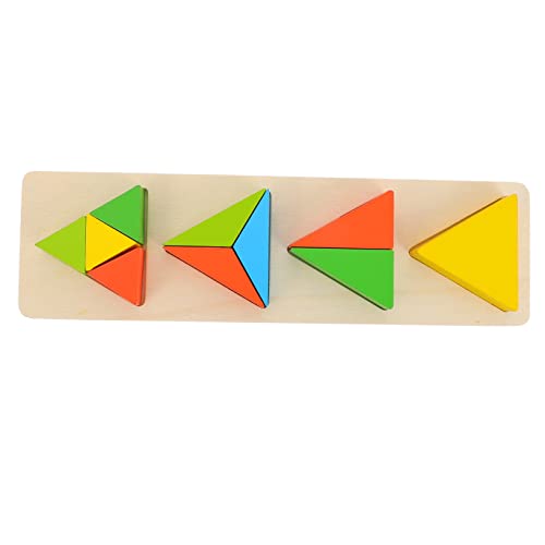 Toddmomy 1 Satz Geometrisches Holzspielzeug für Kleinkinder Formensortierspiel für Mädchen Montessori Lernspiel Fördert Kreativität Gedächtnis und Problemlösungsfähigkeiten aus Natürlichem von Toddmomy