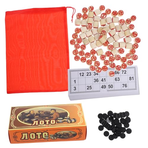 Toddmomy 1 Satz Holz Bingo Spielset mit Doppelseitigen Zahlenkarten Klassisches Partyspiel für Familie und Freunde Fördert Konzentration und Logisches Robust und Langlebig Toddmomy 1 Satz Holz Bingo Spielset mit Doppelseitigen Zahlenkarten Klassisches Partyspiel für Familie und Freunde Fördert Konzentration und Logisches Robust und Langlebig von Toddmomy