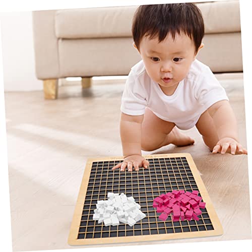 Toddmomy 1 Satz Holzpuzzle für Bunte Musterblöcke Pädagogisches Montessori für Kreative Entwicklung und Eltern Junge Mädchen Interaktion von Toddmomy