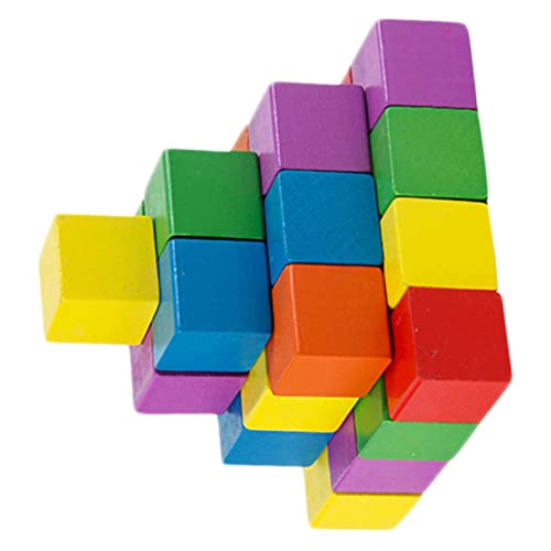 Toddmomy 1 Satz Holzquadratwürfel Mini Bauklötze für Kreative Bastelprojekte als Lehrmittel für Frühkindliche Mathematik und DIY Handwerk von Toddmomy