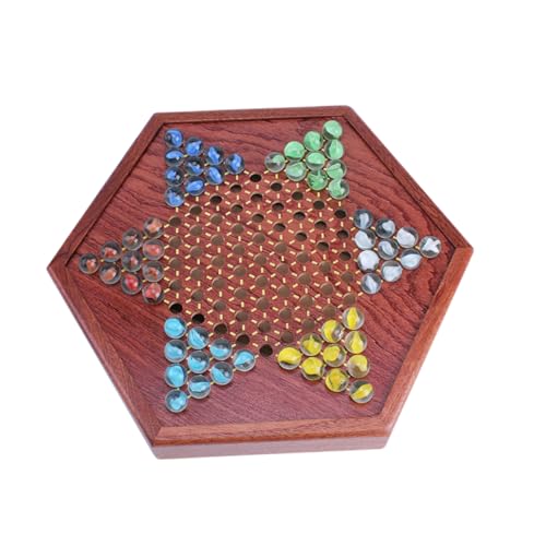 Toddmomy 1 Satz Holzspielset für Chinesisches Schach mit Sechs Eck Brett und Aufbewahrungs Schublade Farbigen Glasmurmeln für Erwachsene Toddmomy 1 Satz Holzspielset für Chinesisches Schach mit Sechs Eck Brett und Aufbewahrungs Schublade Farbigen Glasmurmeln für Erwachsene von Toddmomy