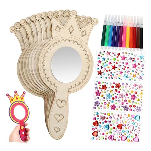 Toddmomy 1 Satz Holzspielzeug handgemachte Holz Spiegel Unfertige Spiegel Spielzeugset Holz Handspiegel Prinzessin Ornamente Griff DIY Spiegel Kleiner Handspiegel Buchsbaum Toddmomy 1 Satz Holzspielzeug handgemachte Holz Spiegel Unfertige Spiegel Spielzeugset Holz Handspiegel Prinzessin Ornamente Griff DIY Spiegel Kleiner Handspiegel Buchsbaum von Toddmomy