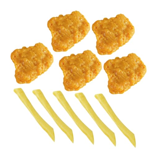 Toddmomy 1satz Realistischen Fake-Food-Modellen Für Küche Und Fotografie Simulierte Chicken Und Pommes Frites Für Deko Und Spielzeug von Toddmomy