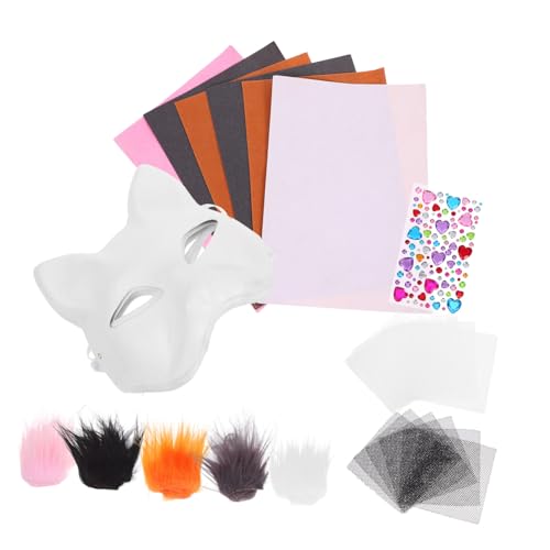 Toddmomy 1 Satz Katzenmaske Diy Unbemalte Masken zum Basteln Dekorativer Zubehörteile für Karneval Maskerade und Kreative Projekte Fördert die Kreativität und Feinmotorik von Kindern Toddmomy 1 Satz Katzenmaske Diy Unbemalte Masken zum Basteln Dekorativer Zubehörteile für Karneval Maskerade und Kreative Projekte Fördert die Kreativität und Feinmotorik von Kindern von Toddmomy