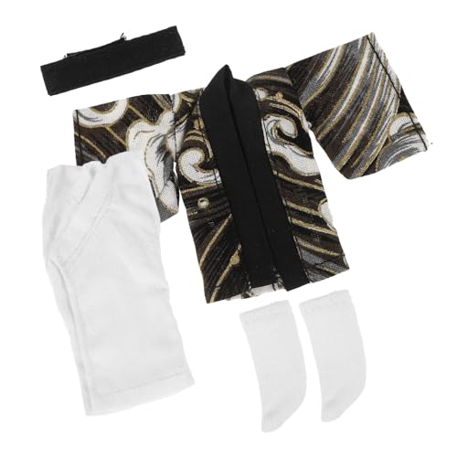 Toddmomy Japanisches Kimono Outfit für Puppen Satz Selbstgemacht Puppenkleidung Puppenmode Dekoratives Puppenzubehör für Fotoshootings und Sammlungen von Toddmomy