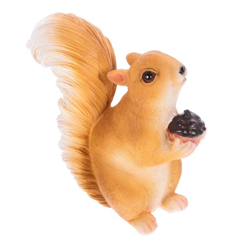 Toddmomy 1 Satz Kleine Eichhörnchenskulptur Eichhörnchen-erkennungsmodell Eichhörnchen-figurenmodell Simulation Realistischer Eichhörnchenfiguren Tierwelt Tierfigur Harz von Toddmomy